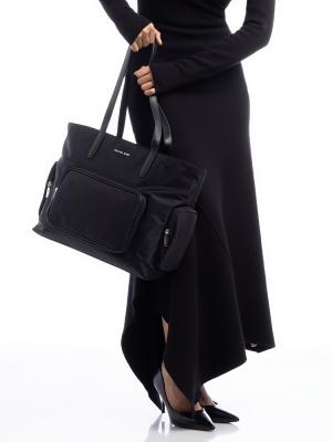 Khai Nylon Large Tote Black