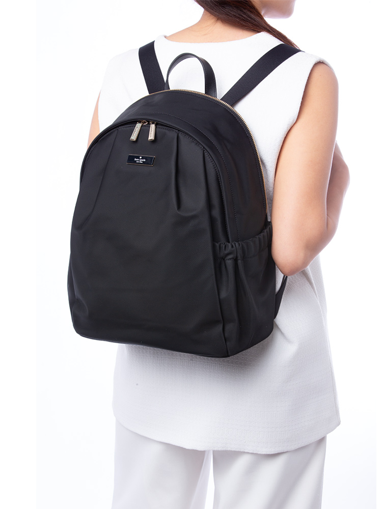 Carter Nylon Large Backpack Black