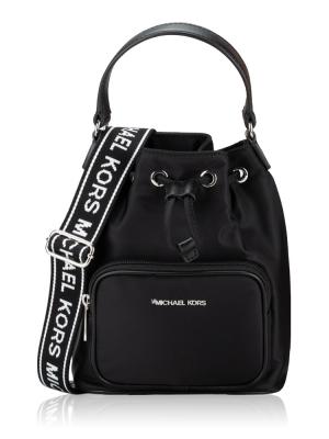 Khai Nylon Small Bucket Bag Black