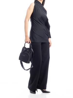 Khai Nylon Small Bucket Bag Black