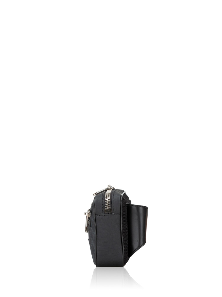 Men Soft GG Supreme Web Belt Bag Black Grey