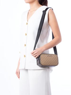 Signature Cooper Double Zip Medium Camera Bag Camel