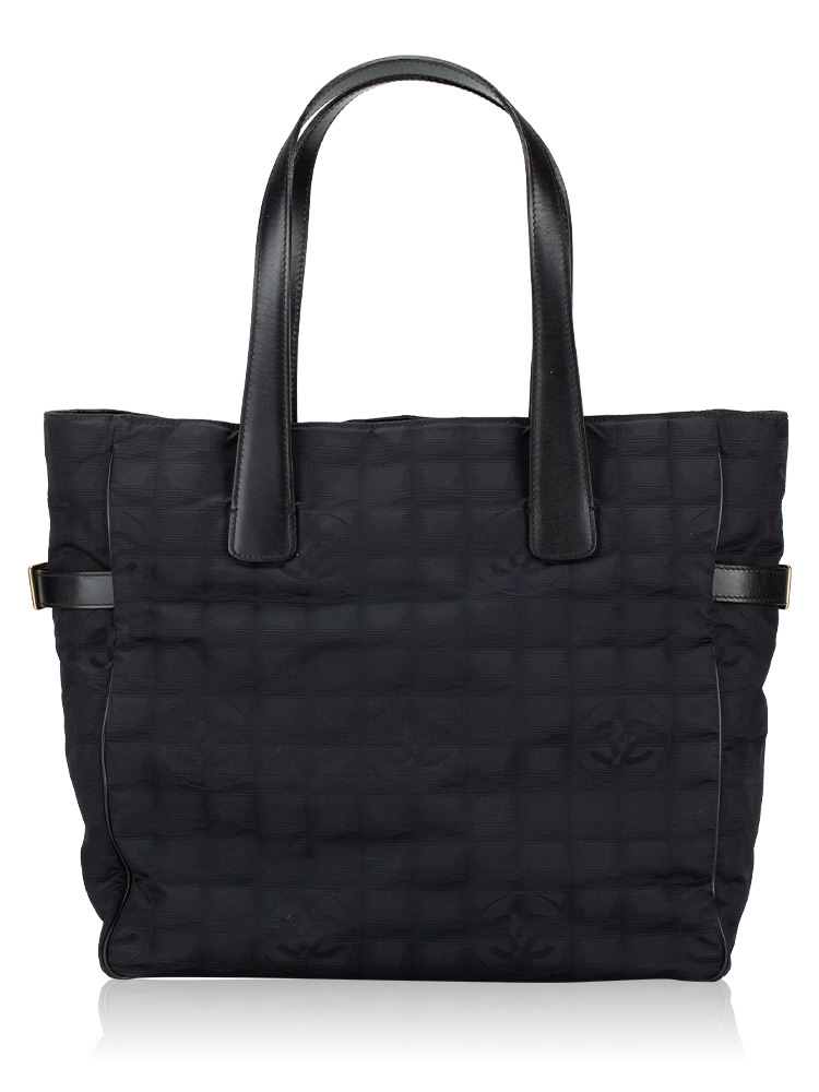 Nylon Travel Ligne Large Tote Black