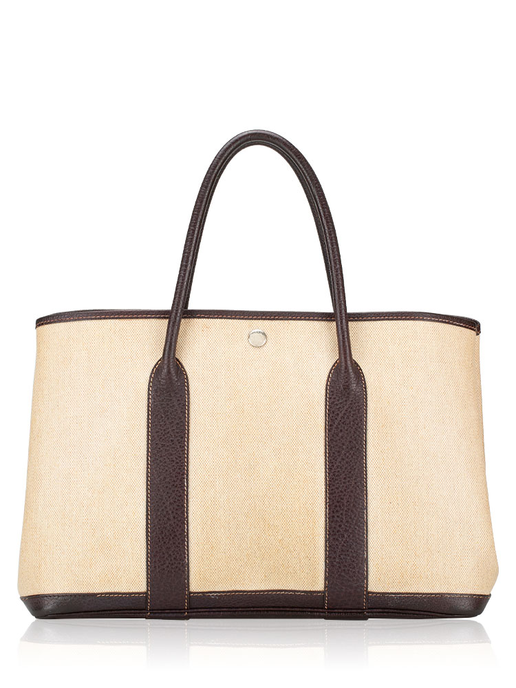 Toile Garden Party 36 MM Tote Marron Fonce