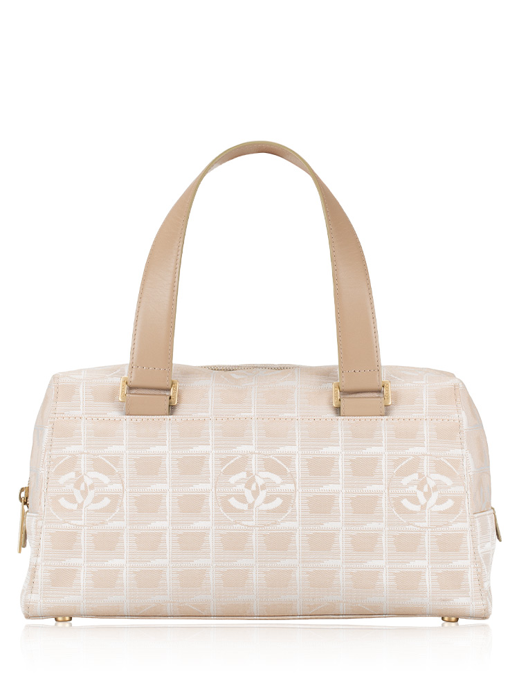 Nylon Travel Ligne Bowler Bag Pink
