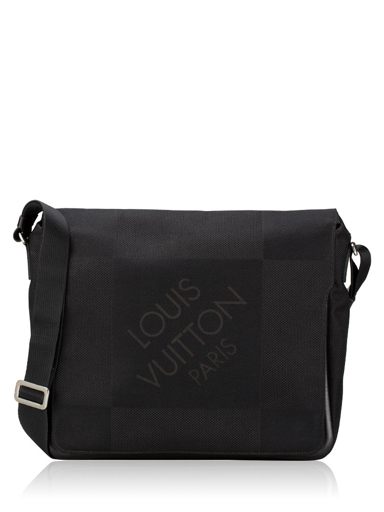 Damier Geant Messenger Bag Black