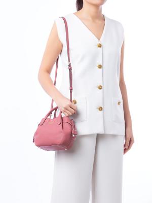 Dumpling Mini Satchel Pomegranate