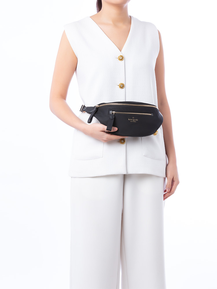 Chelsea Nylon Belt Bag Black