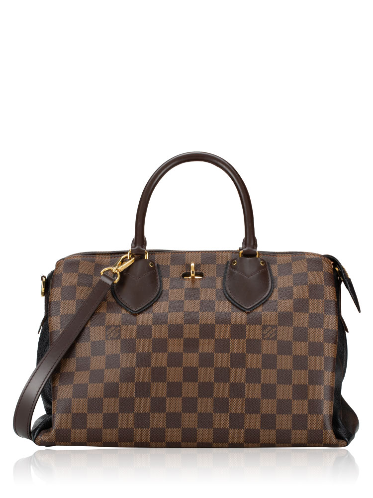 Cuir Taurillon Damier Ebene Normandy Noir