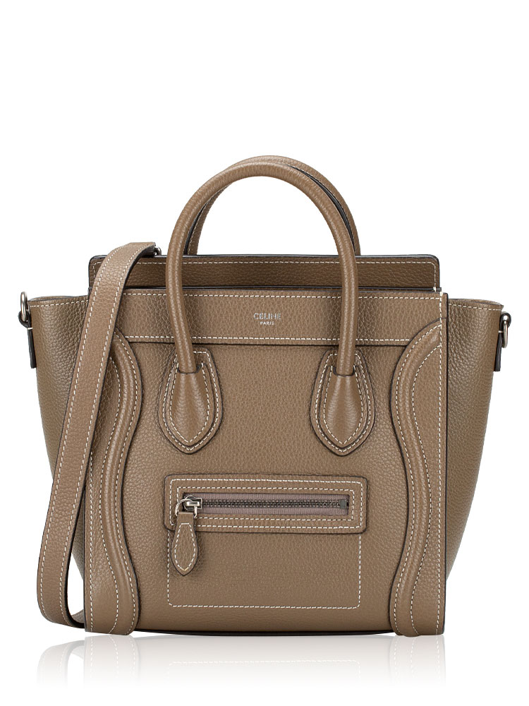 Drummed Calfskin Nano Luggage Souris