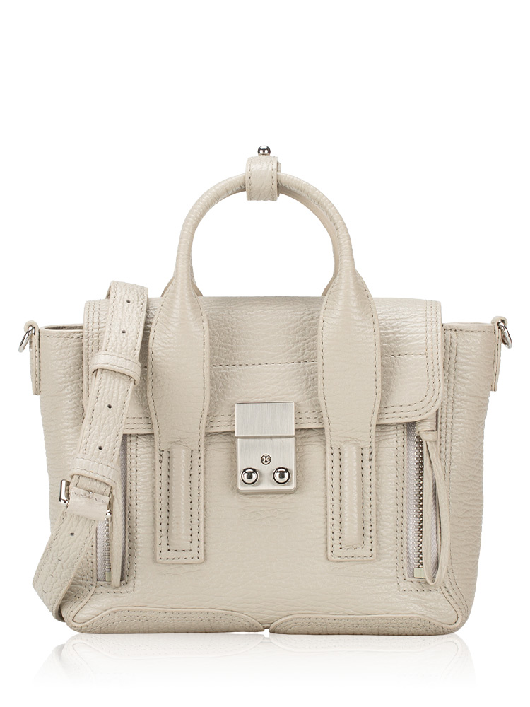 3.1 Textured Calfskin Mini Pashli Feather