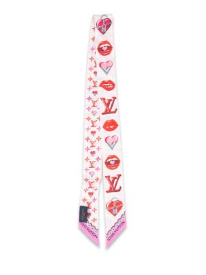 Silk Lucky Monogram BB Bandeau Rose Pop