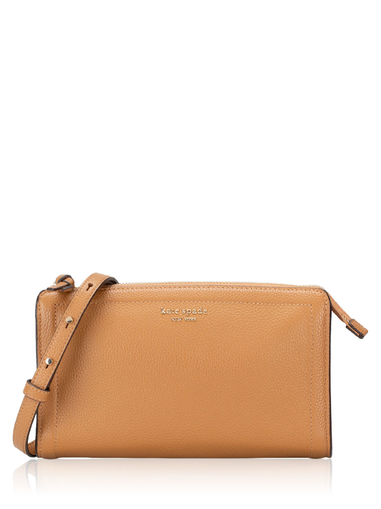 Knott Leather Small Crossbody Warm Ginger