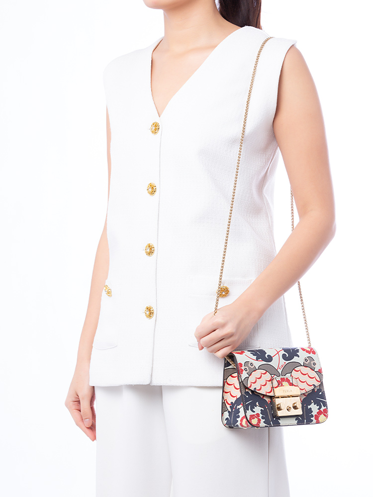 Metropolis Turtle Print Mini Crossbody Multi Color