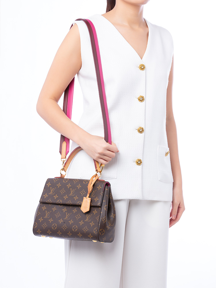 Monogram Cluny BB Bordeaux Fuchsia