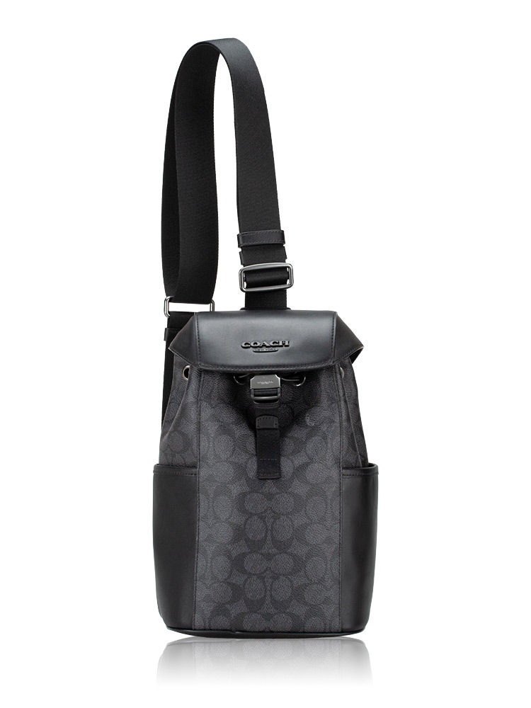 CT712 Signature Racer Sling Pack Charcoal Black