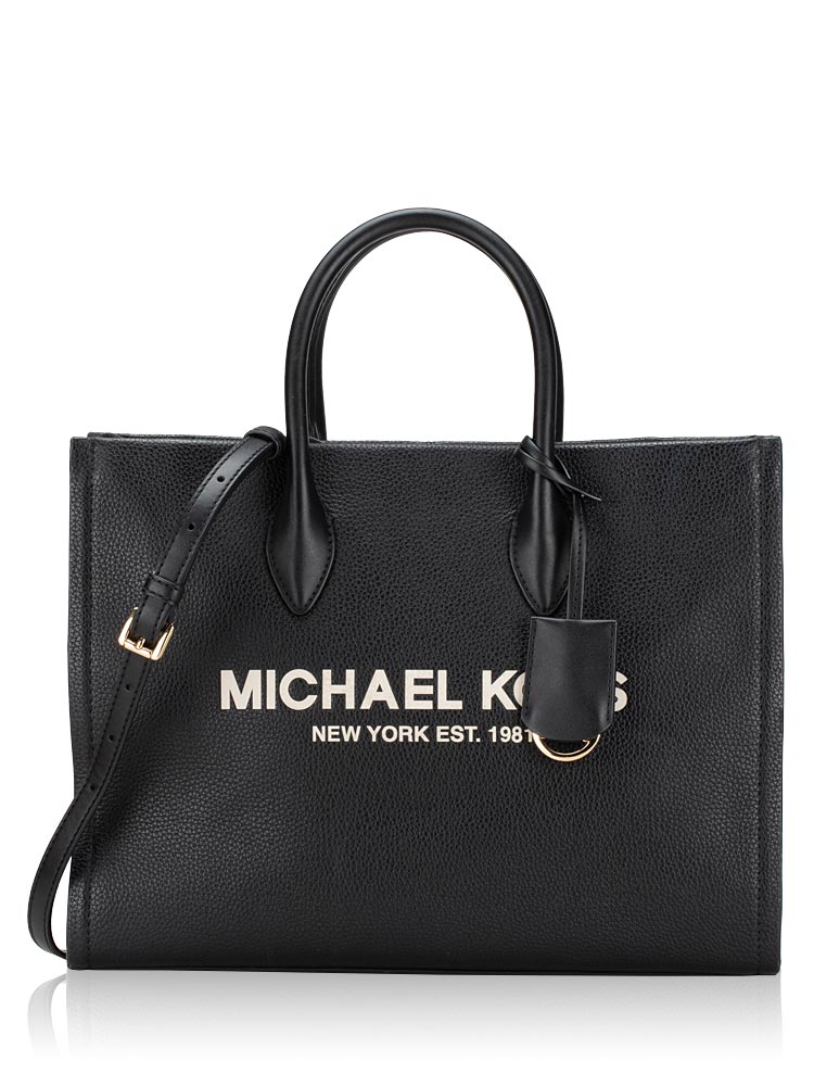 Mirella Leather Medium Tote Black Multi