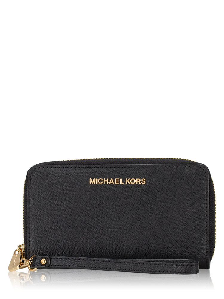 Jet Set Multifunction Phone Wallet Black