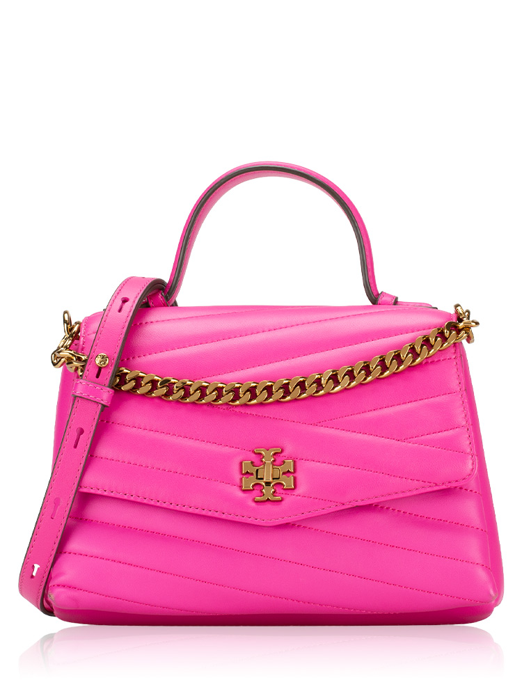 Kira Chevron Top Handle Satchel Crazy Pink