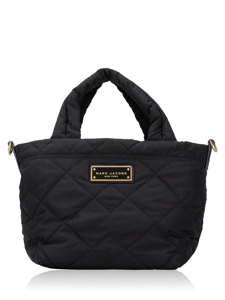 M0016681 Quilted Nylon Mini Tote Black