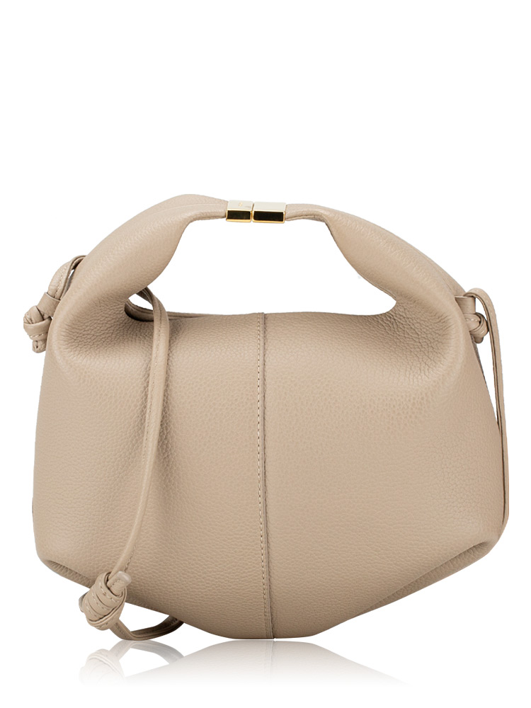 Textured Calfskin Béri Taupe
