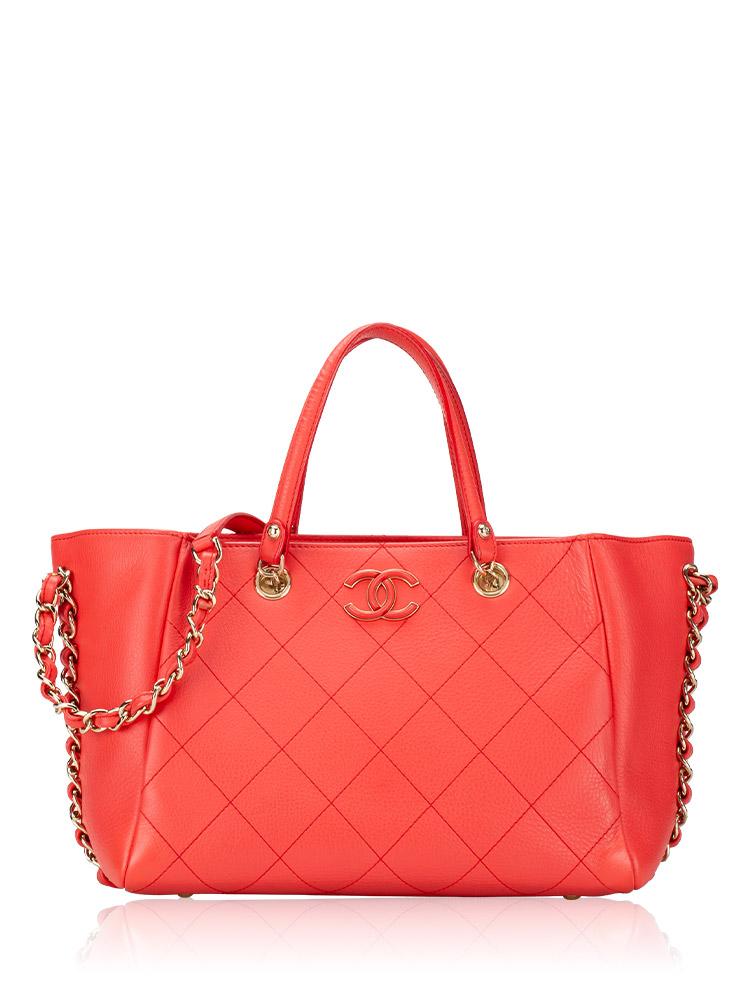 Bullskin Stitched Small Tote Pink