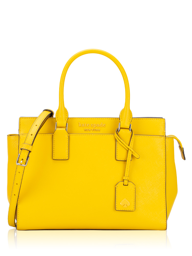 Cameron Monotone Medium Satchel Vibrant Canary