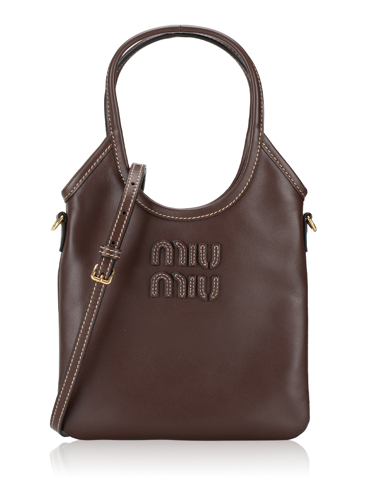 5BA281 Calfskin Ivy Mini Shoulder Bag Briarwood