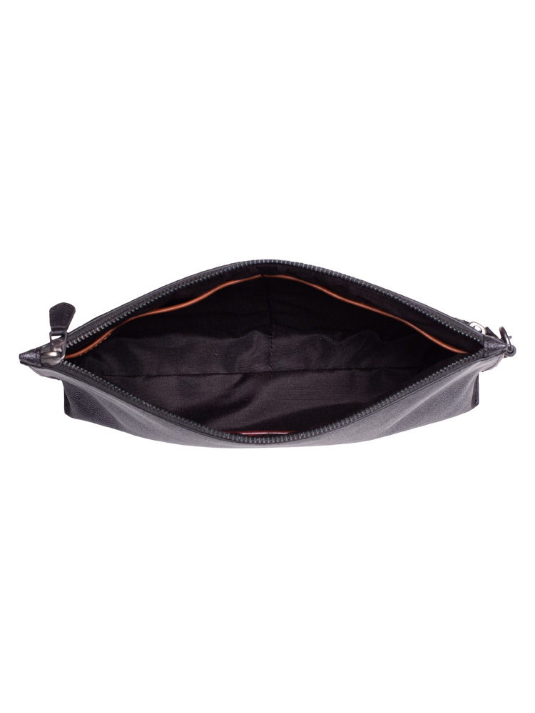 Men CY985 Signature Carry All Pouch Charcoal Black