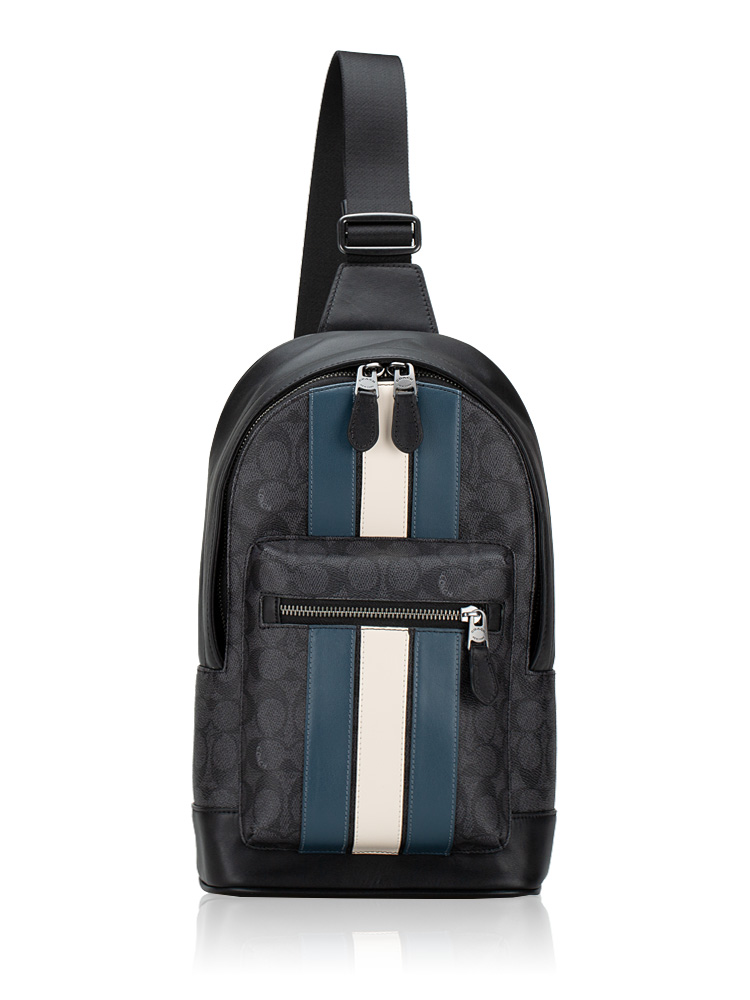 Men CV923 Signature Varsity Stripe West Pack Charcoal Denim Chalk