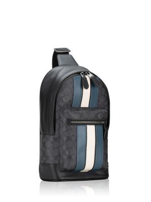 Men CV923 Signature Varsity Stripe West Pack Charcoal Denim Chalk