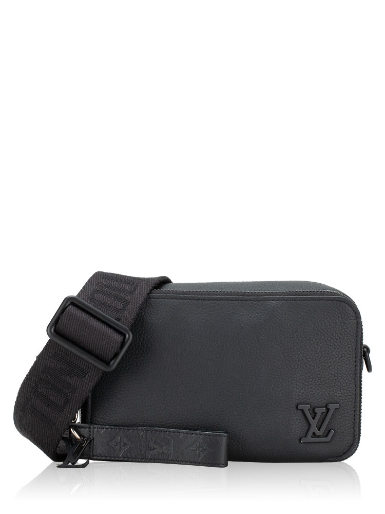 Calfskin Aerogram Alpha Wearable Wallet Noir