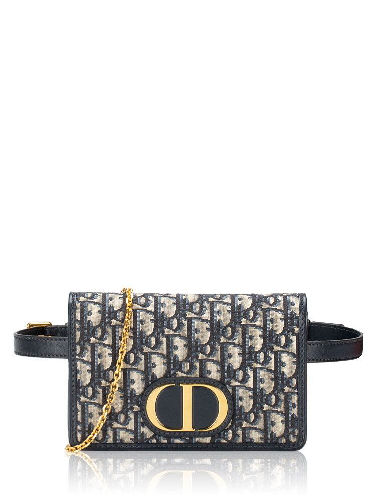 Oblique 30 Montaigne 2-In-1 Chain Bag Navy Blue