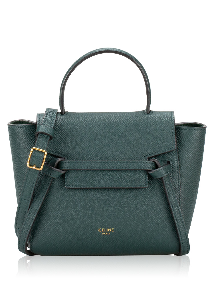 Grained Calfskin Pico Belt Bag Amazone