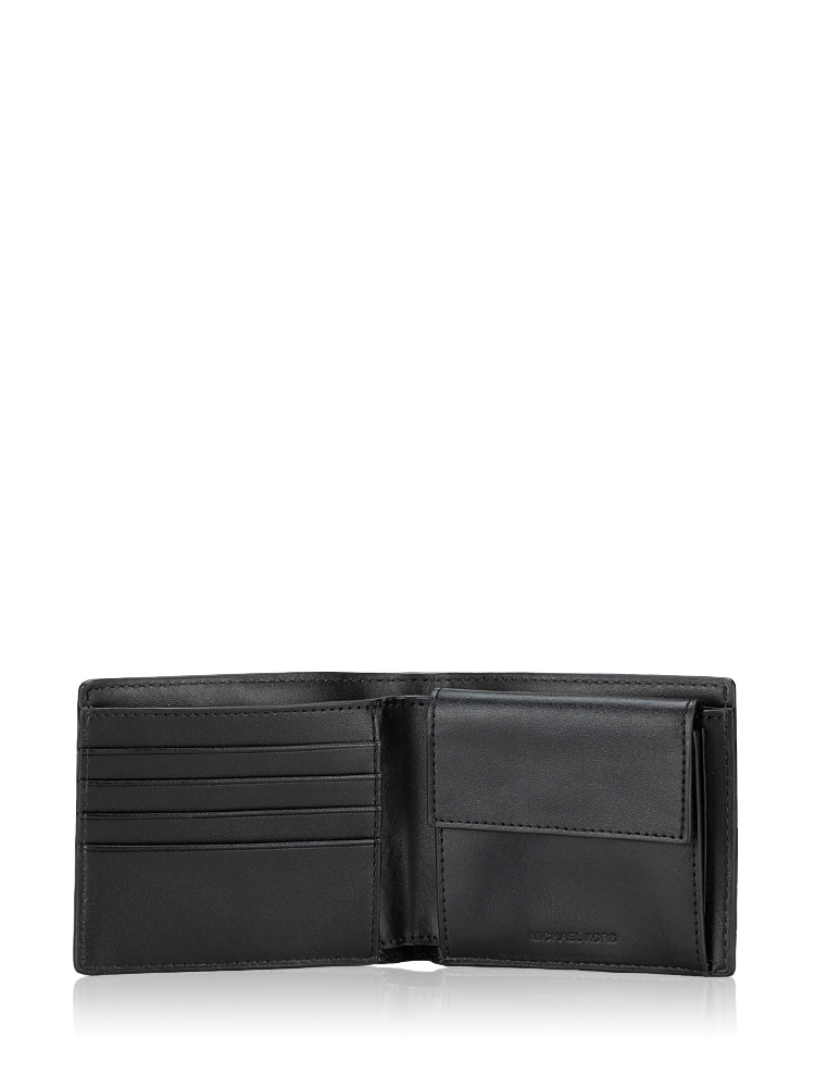 Men Signature Cooper Striped Billfold With Coin Pouch Wallet Pink