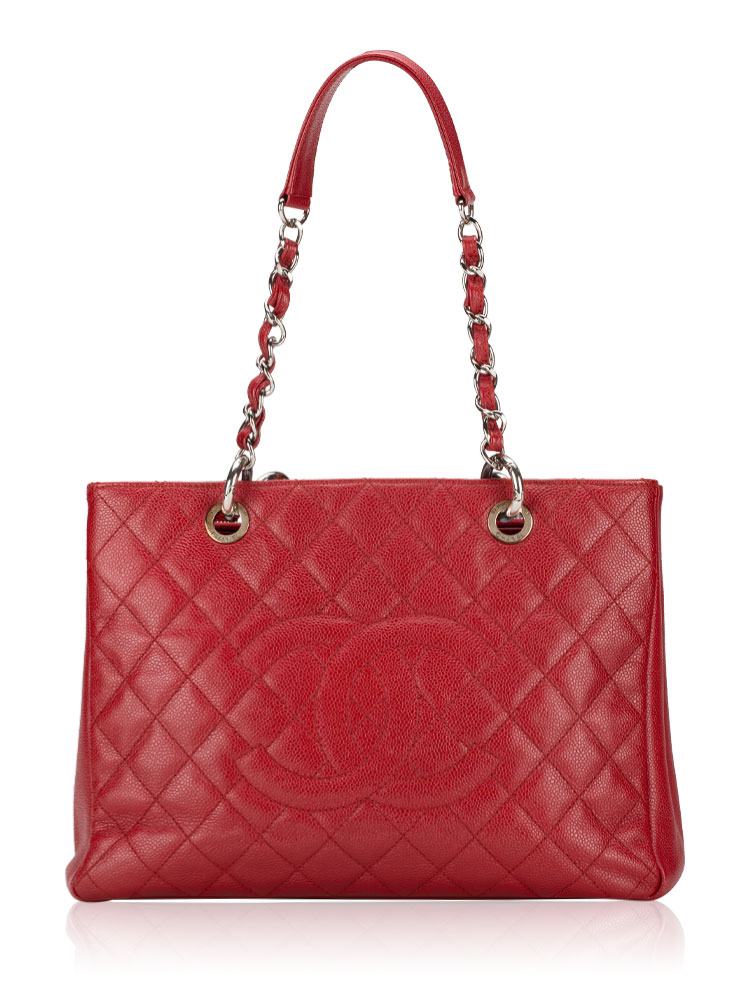 Caviar Grand Shopping Tote GST Red