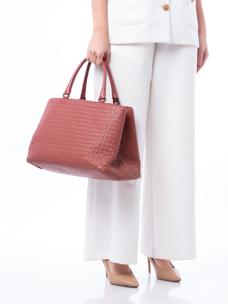 Nappa Intrecciato Milano Tote Pompei