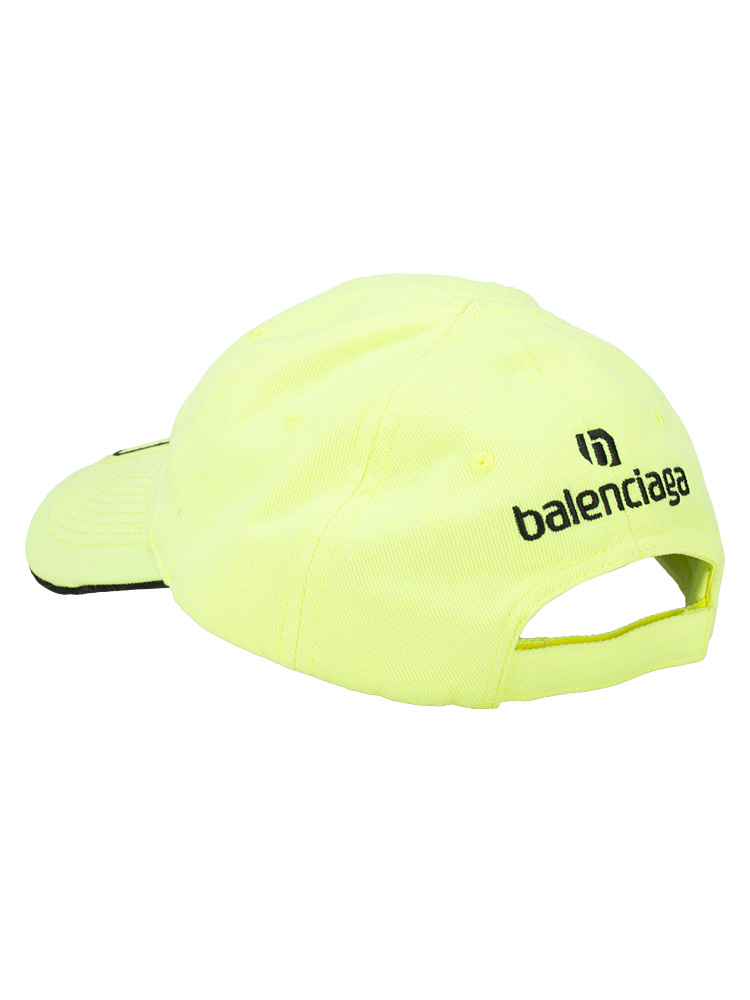 Sporty BB Logo Football Cap Neon Green Sz L
