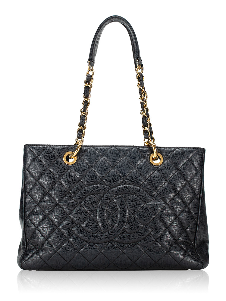 Caviar Grand Shopping Tote GST Black