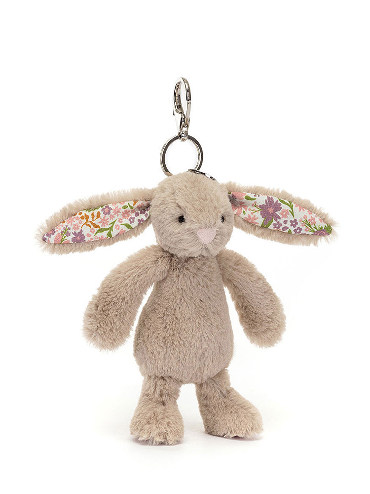Blossom Beige Bunny Petal Bag Charm