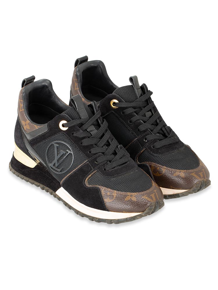 Monogram Run Away Sneakers Black Sz 35.5