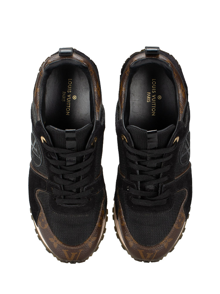 Monogram Run Away Sneakers Black Sz 35.5