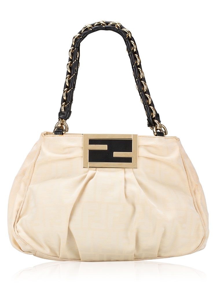 Canvas Zucca Mia Tote Beige Nero