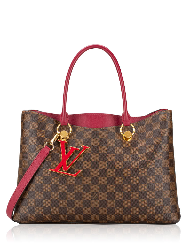 Damier Ebene LV Riverside Lie De Vin