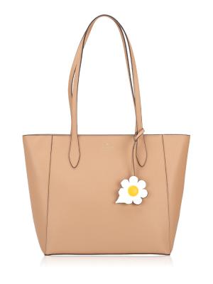 Dana Leather Tote Bag Light Fawn