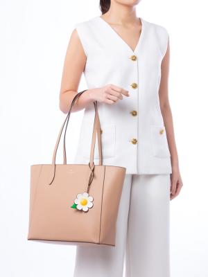 Dana Leather Tote Bag Light Fawn