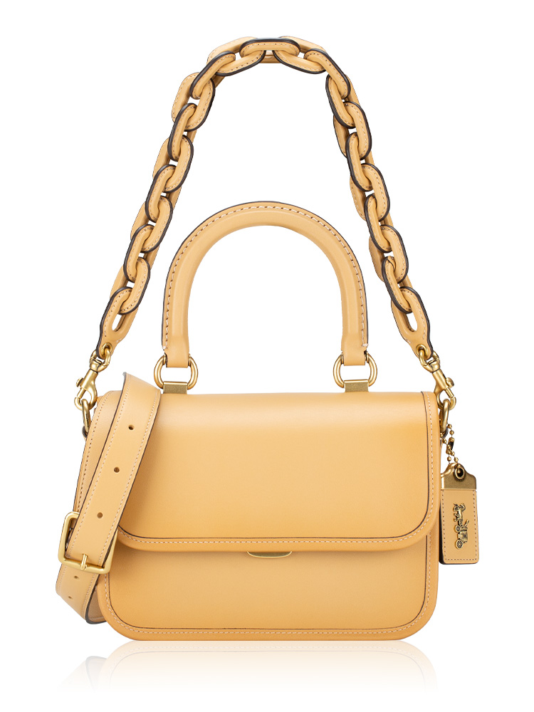CP135 Rogue Leather Top Handle Bag Brass Tan