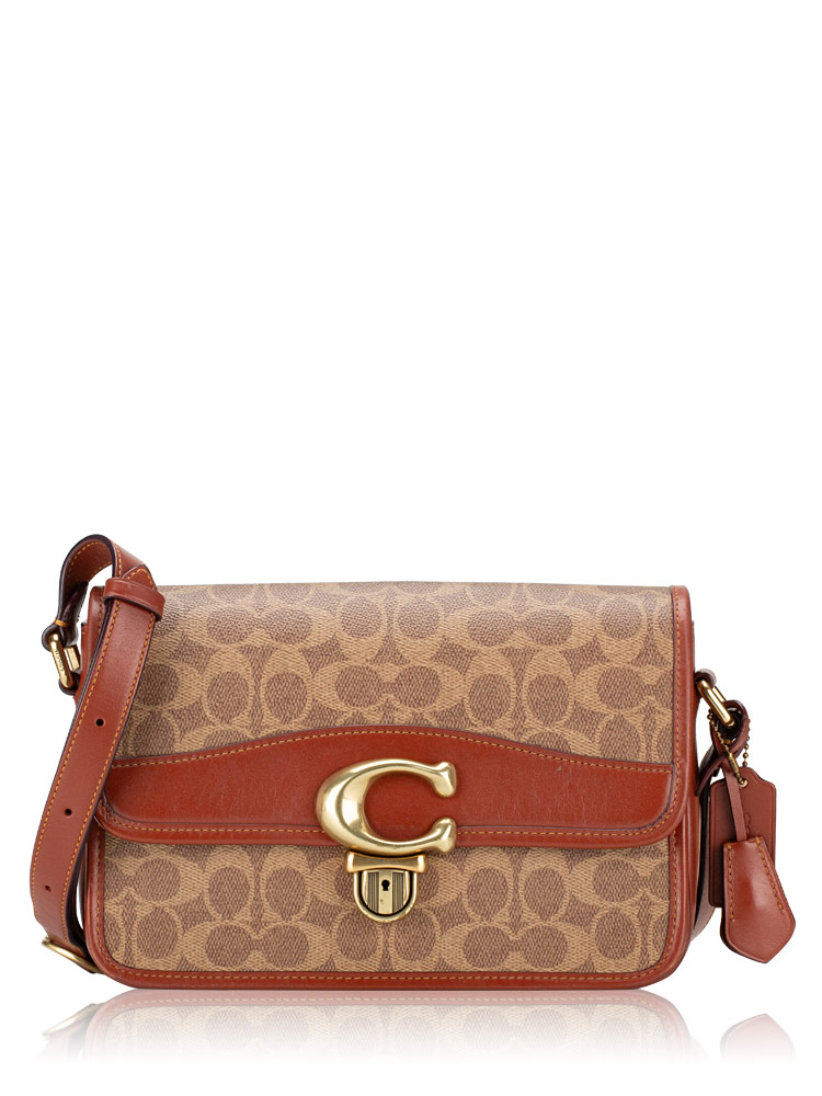 Signature C6639 Studio Shoulder Bag Tan Rust