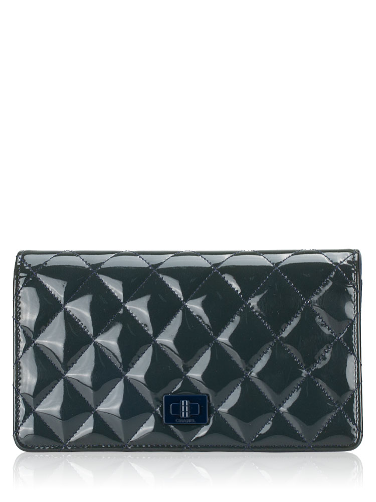 Patent Reissue Yen Wallet Blue
