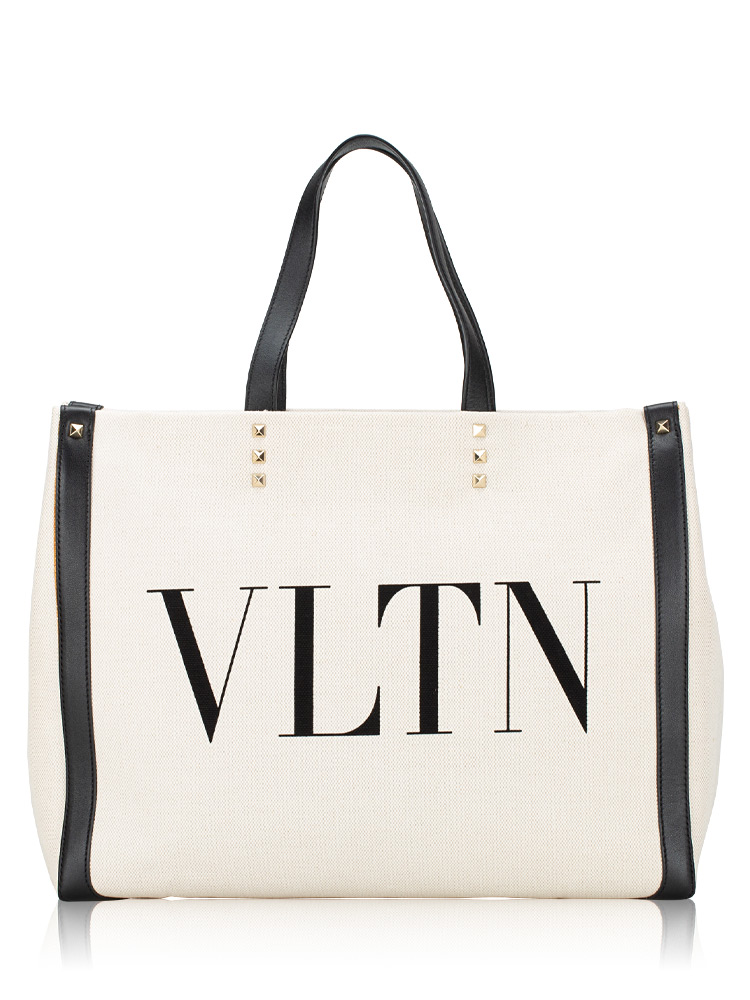 Canvas VLTN Medium Shopper Naturale